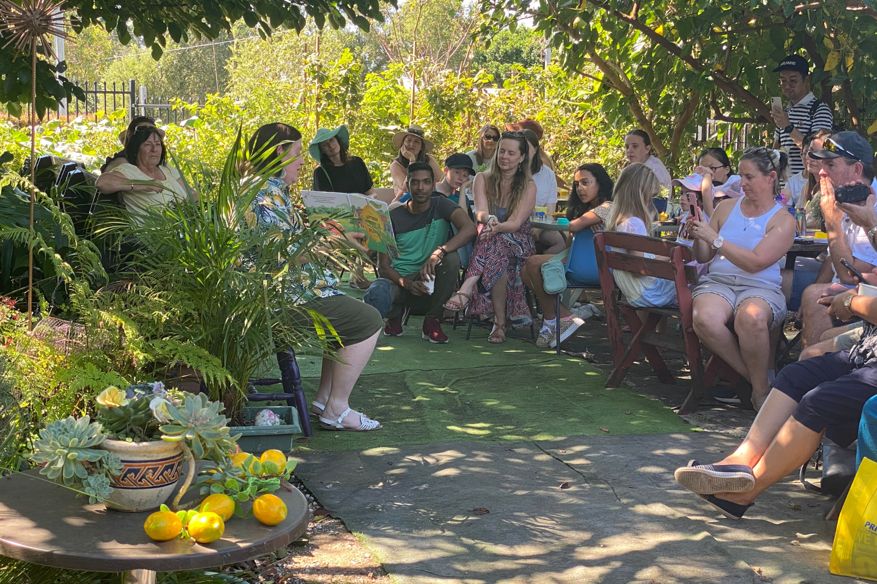 Book reading at "The Leftover Lemon Dilemma" book launch