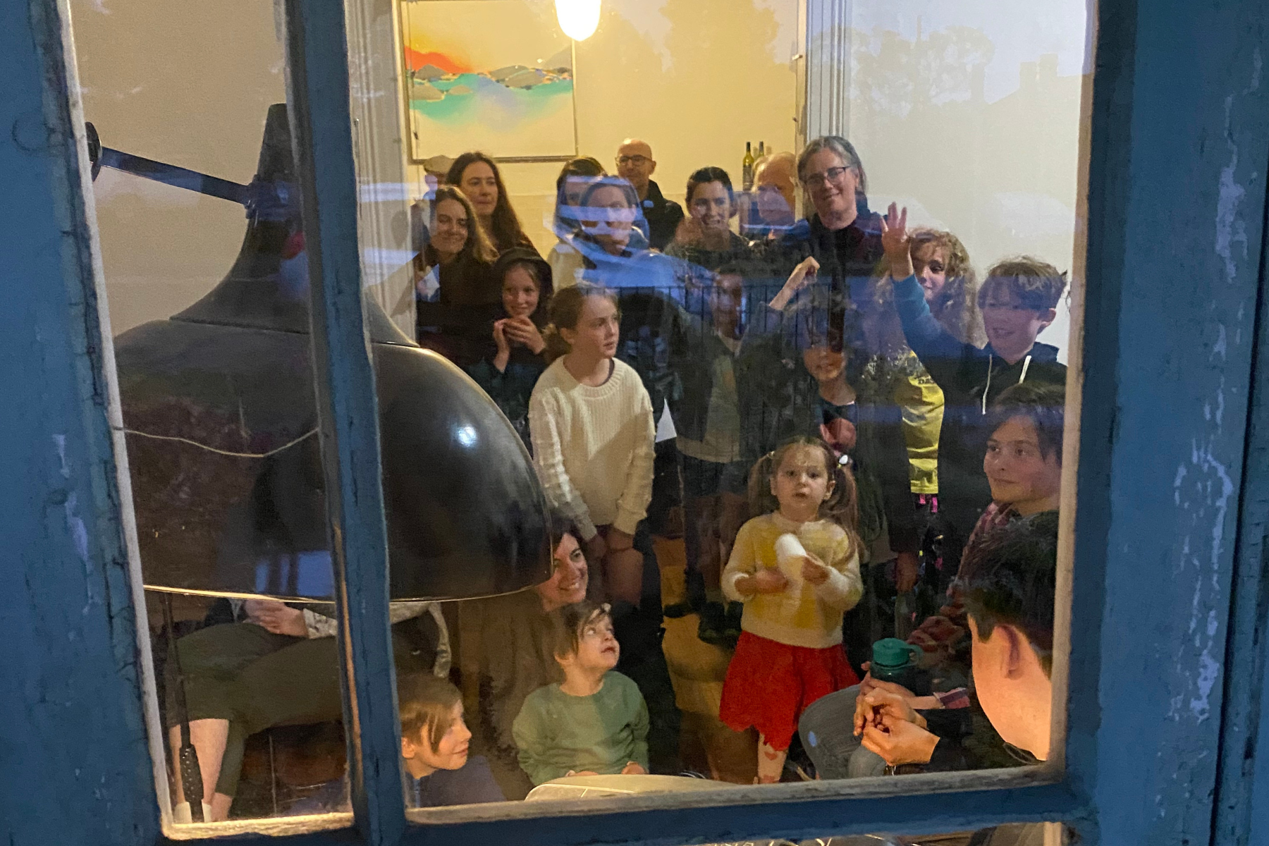 Telling ghost stories at "The Lost Ghosts of Lawson" book launch