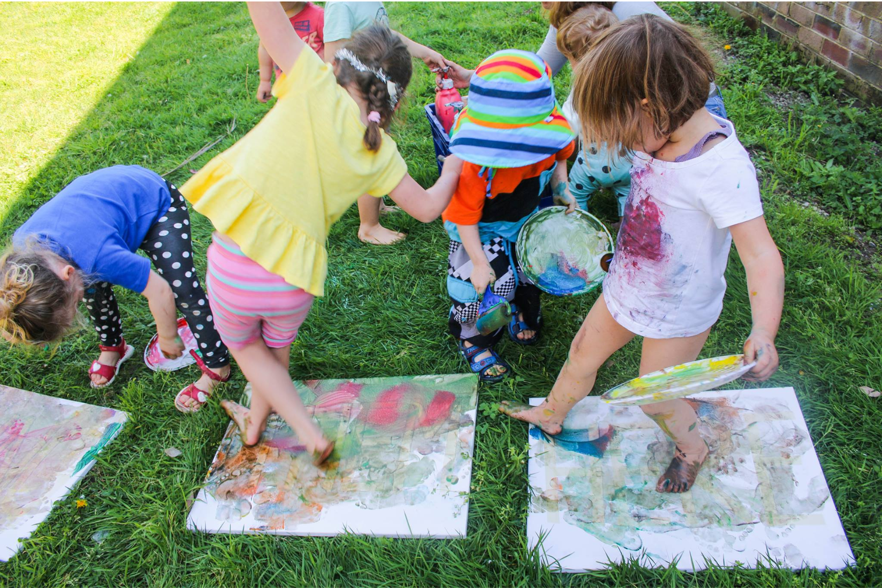 Full body painting at play group
