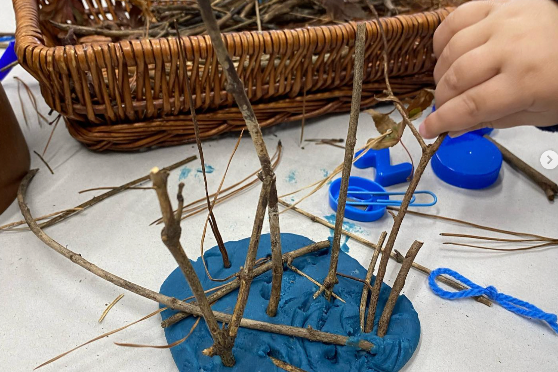 Bower Bird play dough prompt for story time
