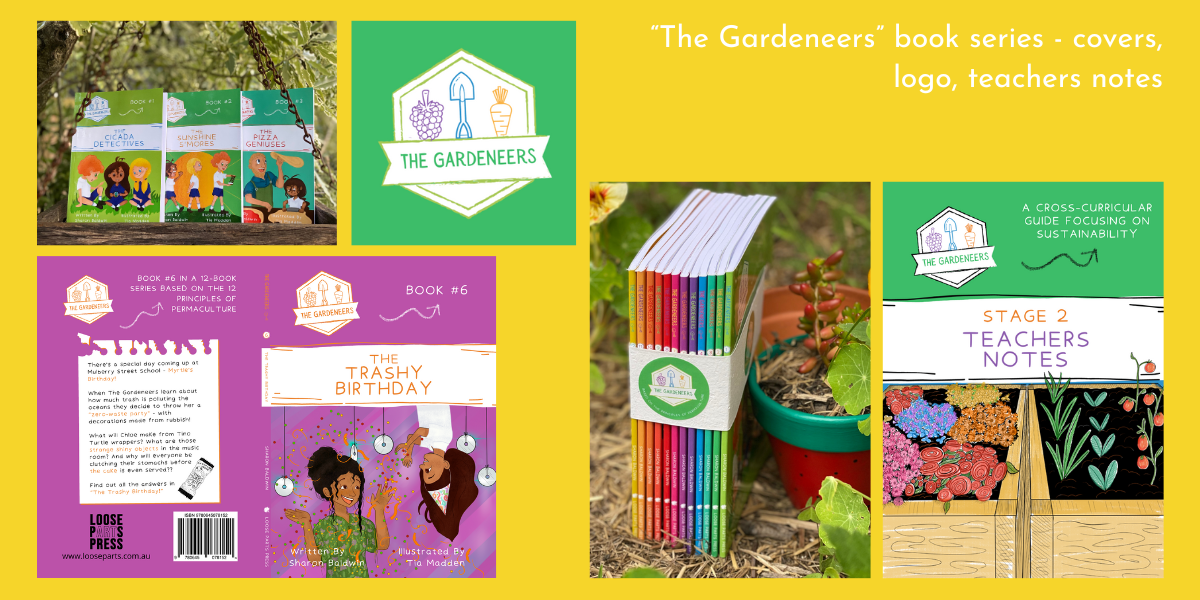 "The Gardeneers" book series - covers, logo and teachers notes