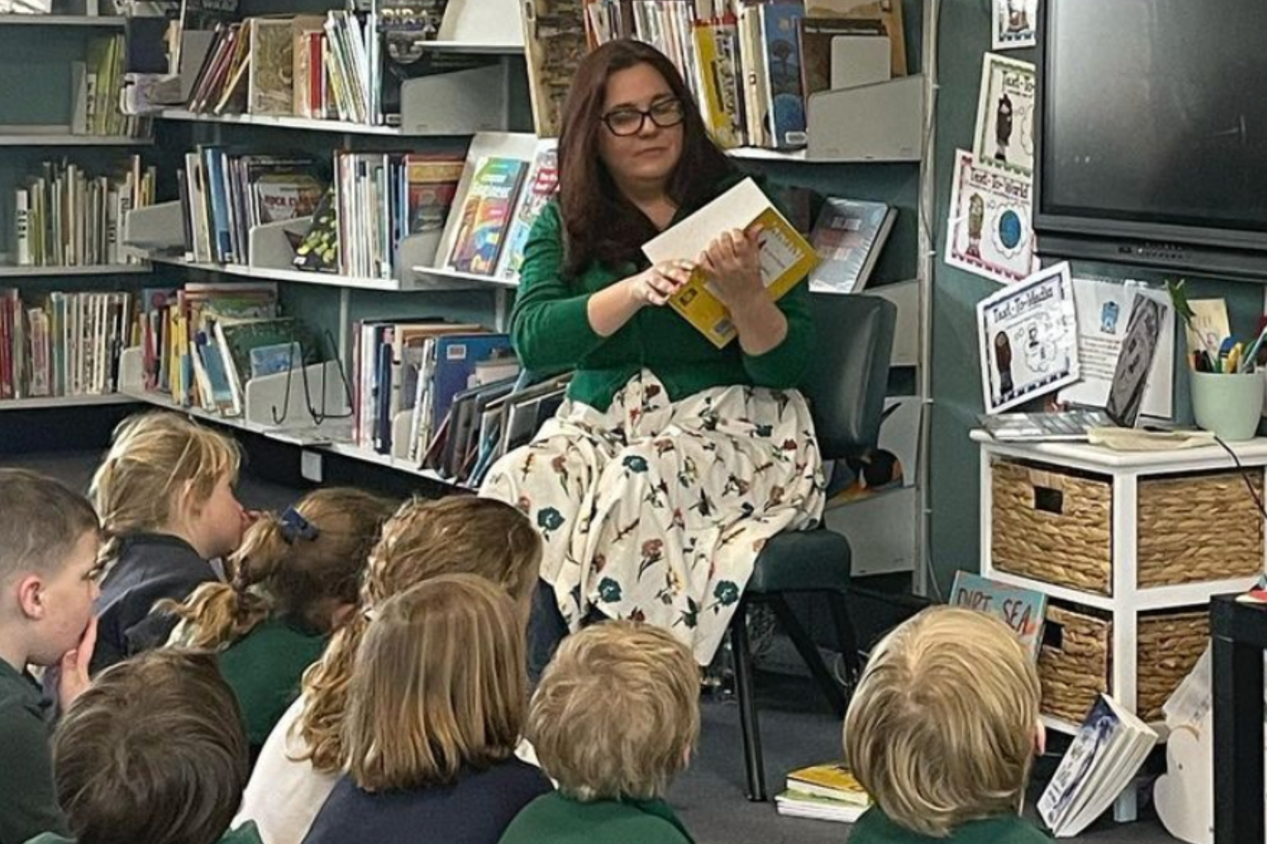 Reading "P is for Permaculture" at Leura Public School