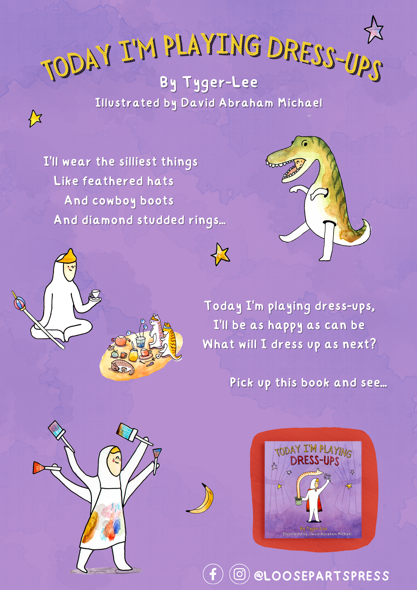 Book poster for "Today I'm Playing Dress-Ups"